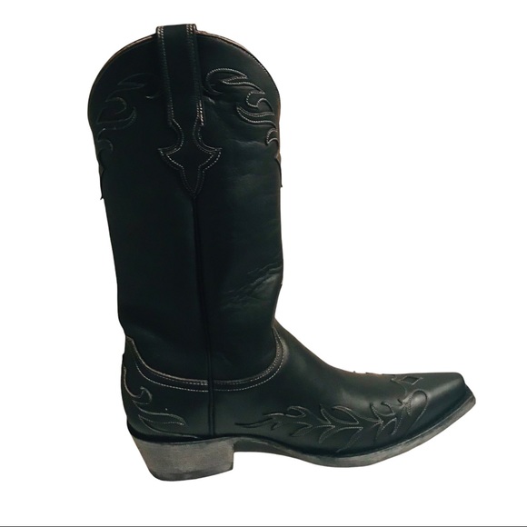 New Men's Old Gringo Black With Beige Accent Rotan Boots Style#M2347-1 Size 8D - Picture 2 of 8
